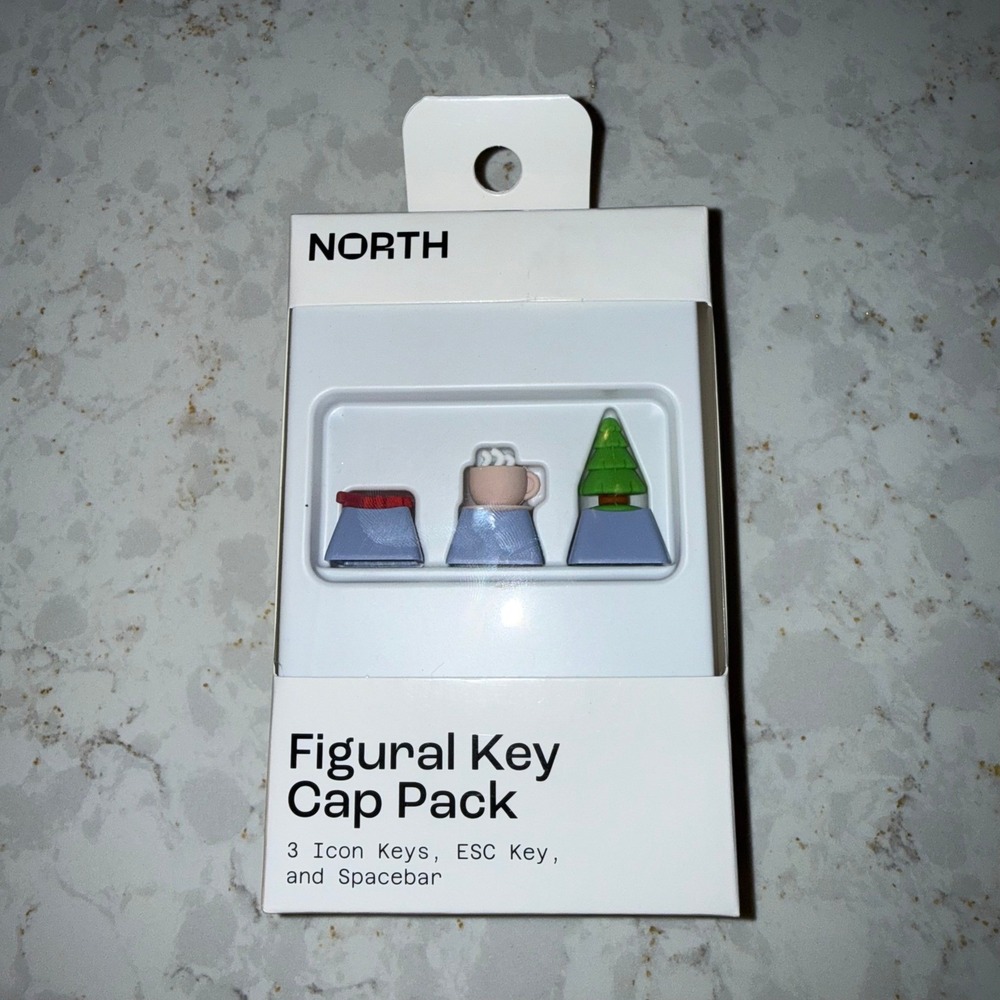 North Figural Key Cap Pack 3 Icon Keys ESC Spacebar MX Style Mechanical Keyboard